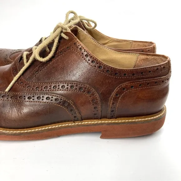 To Boot New York Adam Derrick Oxford Shoes Lace Brown Made in Italy Size 11