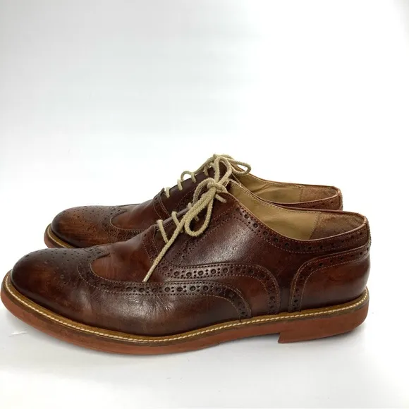 To Boot New York Adam Derrick Oxford Shoes Lace Brown Made in Italy Size 11