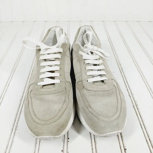 To Boot New York Tan Suede Lace Up Casual Sneakers M392