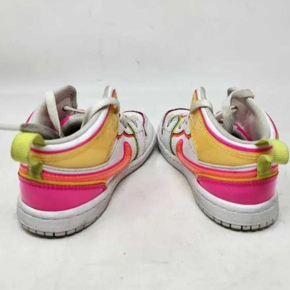 Toddler 9 Nike Air Jordan 1 kids retro mid edge glow sneakers CV4613-100 shoes