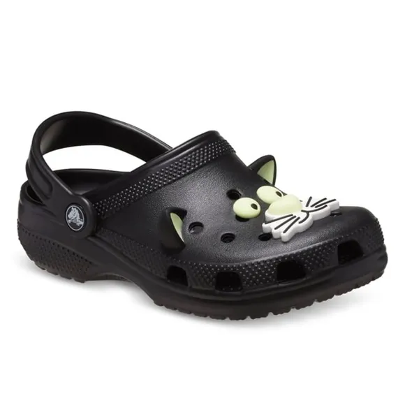 Toddler Classic Glow-In-the-Dark Black CatClog 8c Little Kids Girls Boys Shoes