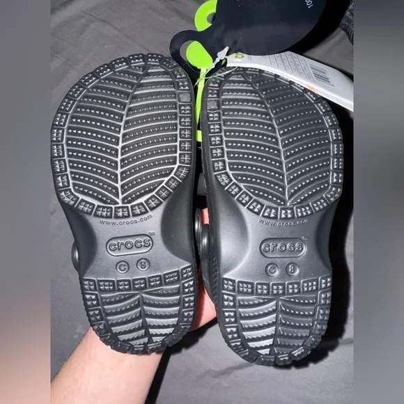 Toddler Classic Glow-In-the-Dark Black CatClog 8c Little Kids Girls Boys Shoes