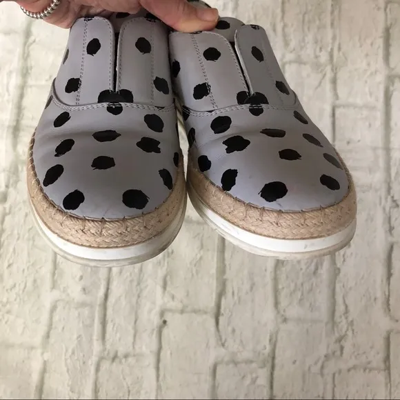Tod’s Francesina espadrille slip on polka dot shoes