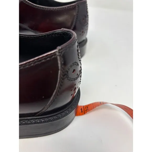 Tod's Mens Shoes Size US 7 UK 6 Oxford Brogue Burgundy Red Leather Derby Lace Up