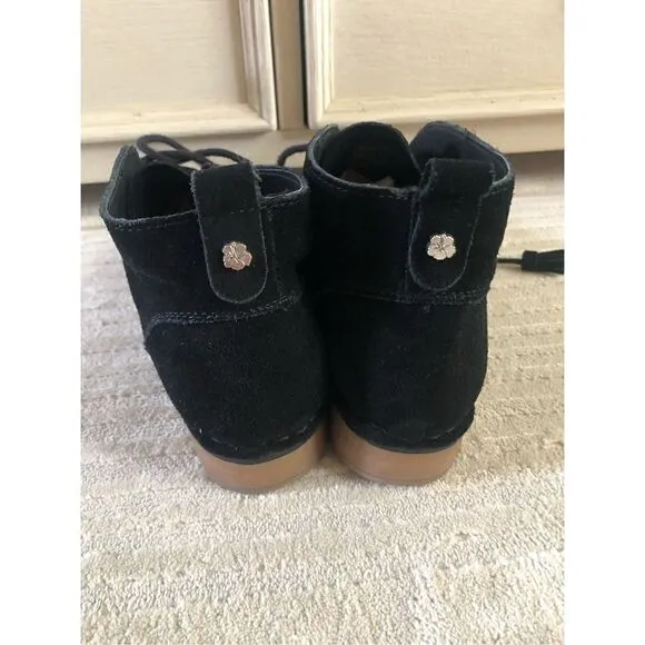 Tommy Bahama Evert Black Suede Leather Chukka Desert Booties USWomen’s sz 8.5