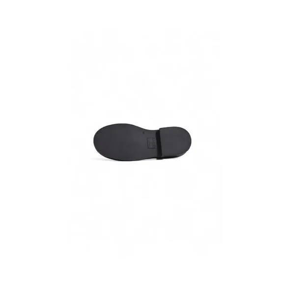 Tommy Hilfiger Leather Womens Shoes Black Flats