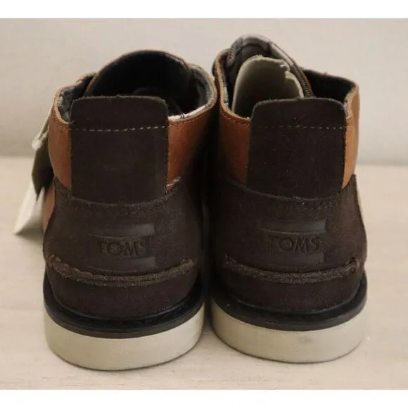 Toms 10010819 Men's Sz 7M Brown Waterproof Pull up Leather Chukka Boots