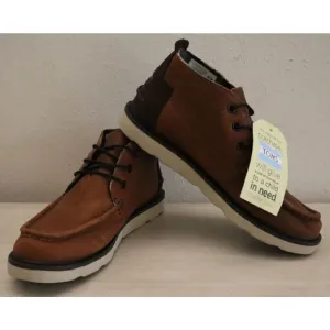 Toms 10010819 Men's Sz 7M Brown Waterproof Pull up Leather Chukka Boots