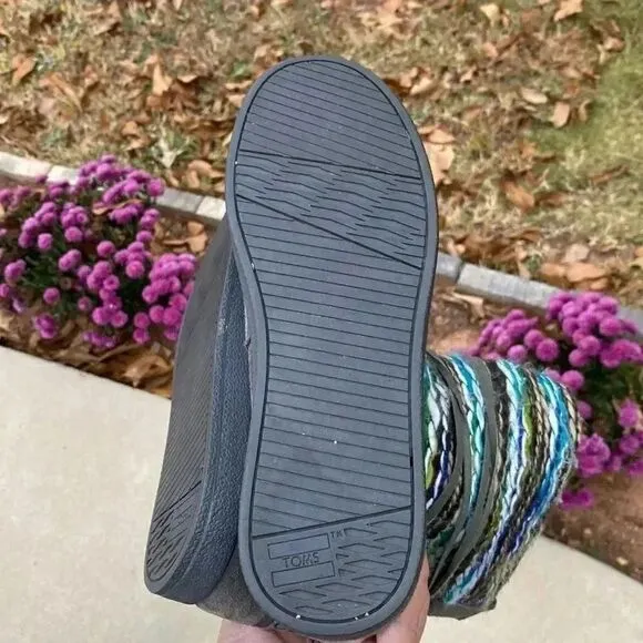 TOMS Nepal Moccasin Suede Knit Boots