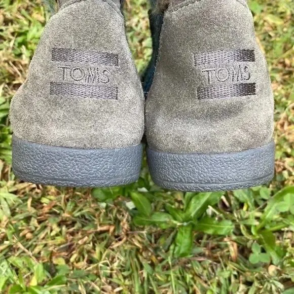 TOMS Nepal Moccasin Suede Knit Boots