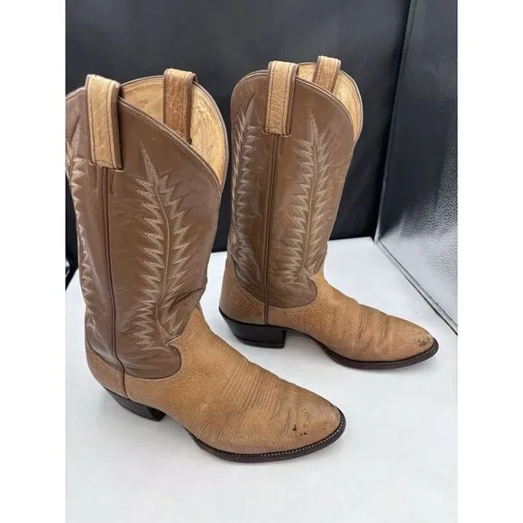 Tony Lama 6973 9D‎ Men's  Ladies 11 Leather Boots, Traditional Walking Heel 2502