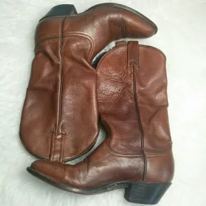 🎉tony Lama Leather Western Boots