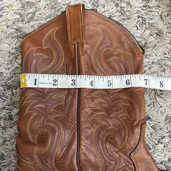 Tony Lama mens brown leather western cowboy boots sz 12D