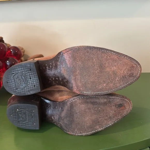 Tony Lama 🔥Sale🔥tan  Suede Cowboy Boots