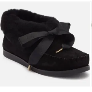 Tory Burch Aberdeen rabbit fur shoes moccasins size 7
