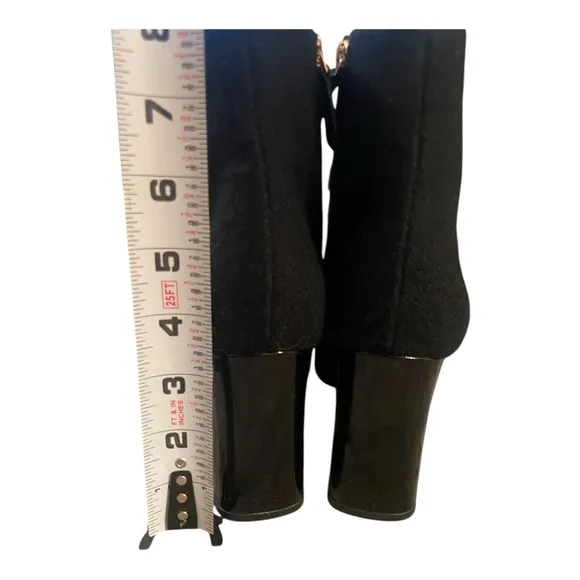 Tory Burch Black Marissa Wool Bootie Size 9.5