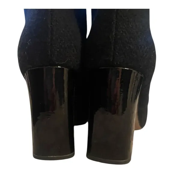 Tory Burch Black Marissa Wool Bootie Size 9.5