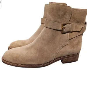 TORY BURCH  Brooke beige suede Ankle Booties size 5 New