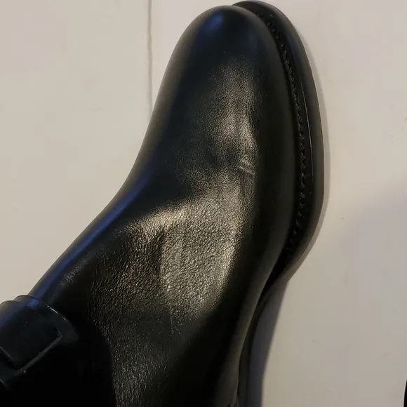 Tory Burch Colton Leather Riding Boots Galleon Leather Black Size 5M N…