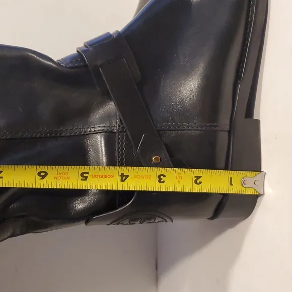Tory Burch Colton Leather Riding Boots Galleon Leather Black Size 5M N…