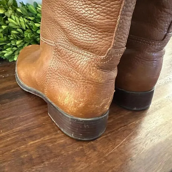 Tory‎ Burch Junction Tall Pebbled Leather Riding Boots 9