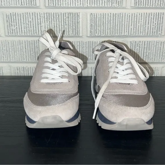 TORY BURCH Sawtooth Suede Logo Sneaker