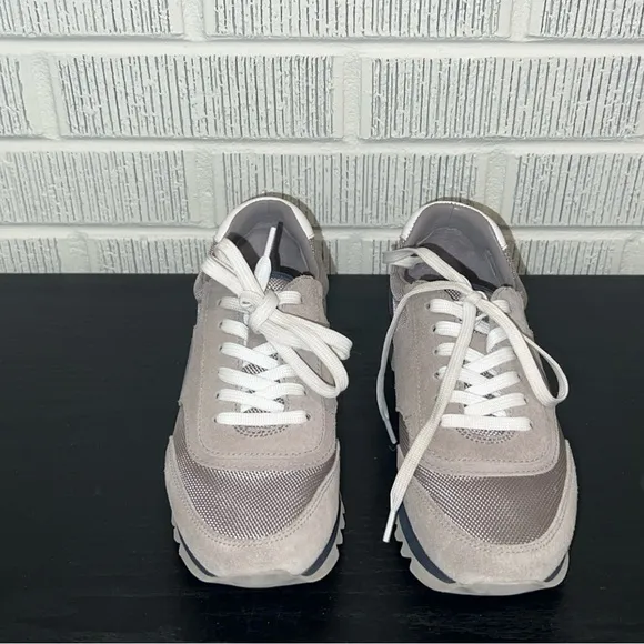 TORY BURCH Sawtooth Suede Logo Sneaker