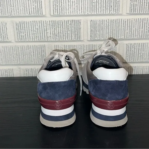 TORY BURCH Sawtooth Suede Logo Sneaker