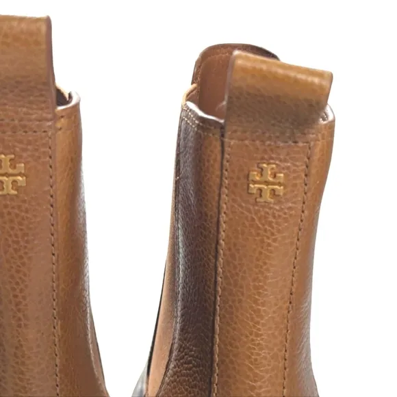 Tory Burch Women's Carson Lug Sole High Heel Boots.... Size 10.5