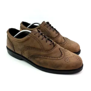 Trader Bay Nike Golf Mens Size 13 D Brown Leather Lace Up Oxford Golf Shoes