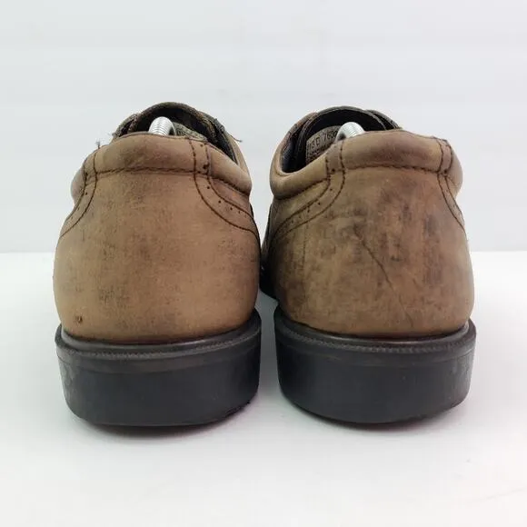 Trader Bay Nike Golf Mens Size 13 D Brown Leather Lace Up Oxford Golf Shoes