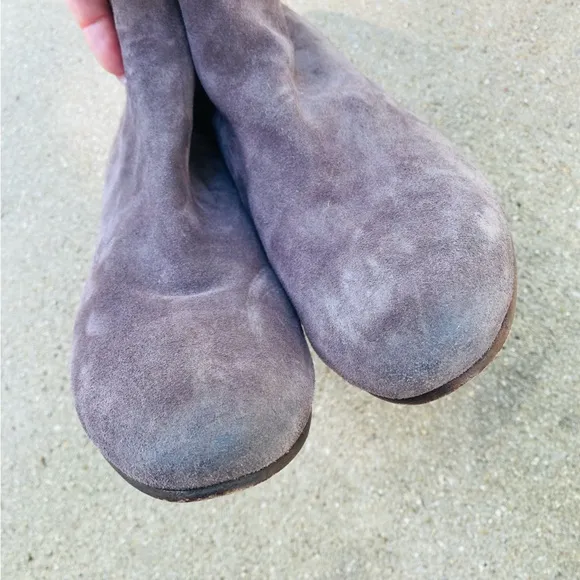 TRASK | Brown Suede Leather Heeled Booties Boots 9
