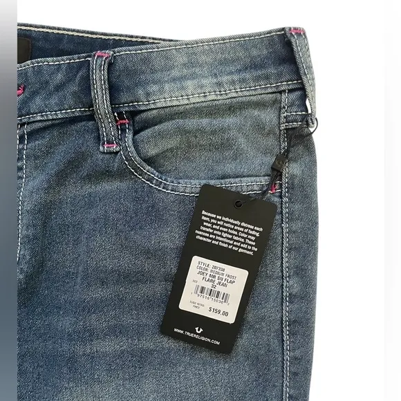 TRUE RELIGION Joey Sn Flap Flare Jeans Size 32
