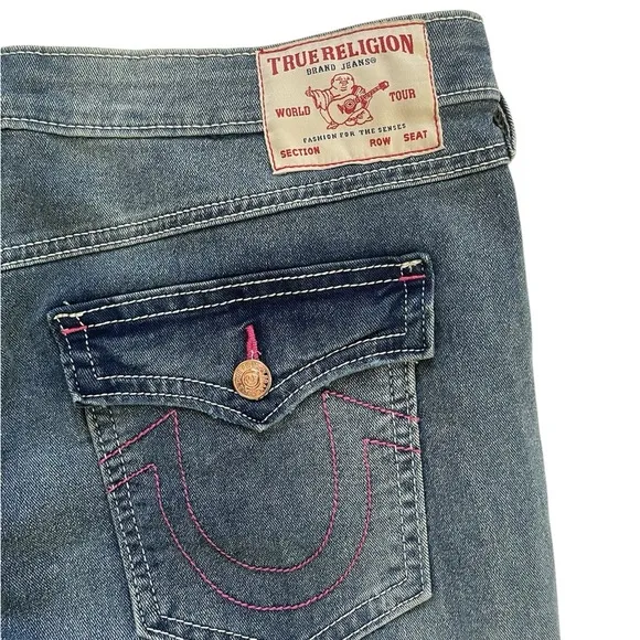 TRUE RELIGION Joey Sn Flap Flare Jeans Size 32