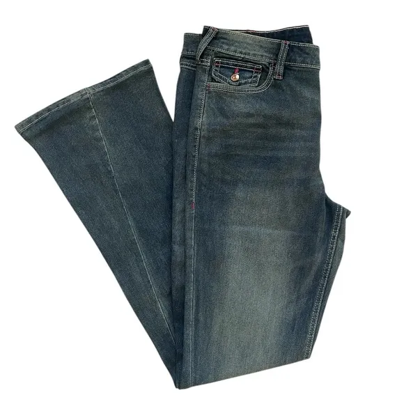 TRUE RELIGION Joey Sn Flap Flare Jeans Size 32