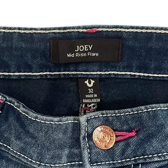 TRUE RELIGION Joey Sn Flap Flare Jeans Size 32