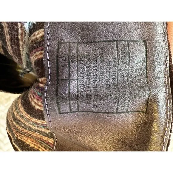 Täōs‎ Tombat Women's Leather Denim Boots Size 7.5