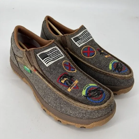 Twisted X Casual Shoes Mens EcoTWX VFW Slip On Driving Moc MXC0010 Size 11