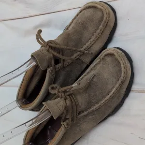 Twisted X Chukka Lace Up Leather Driving Mocs Brown size 3 Big Kids Youth