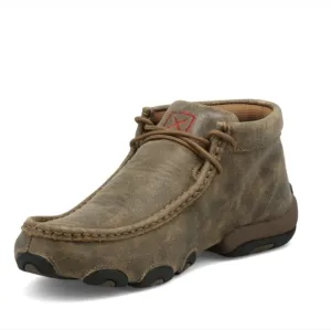 Twisted X Women Ankle Moccasin Chukka Driving Brown Leather Casual Shoes 8