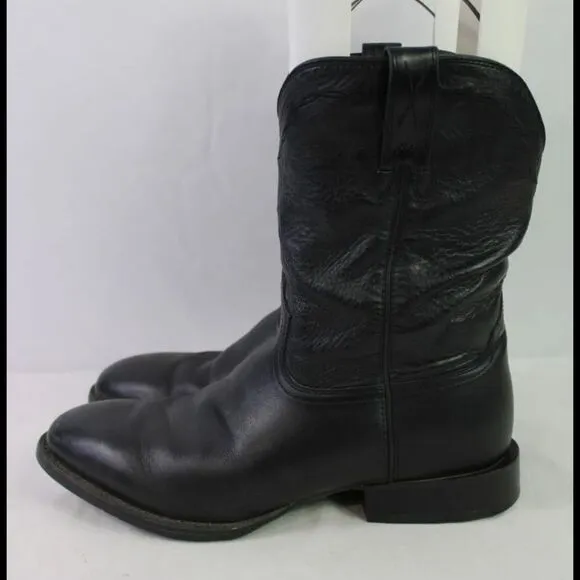 Twisted X Black Leather Boots Mens 10.5D MRP0002.