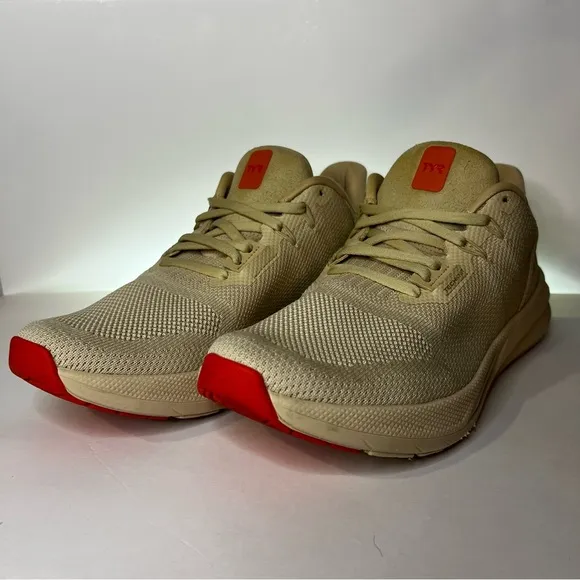 TYR Men's Size 11 Techknit RNR-1 Tab Cream Colored Trainer