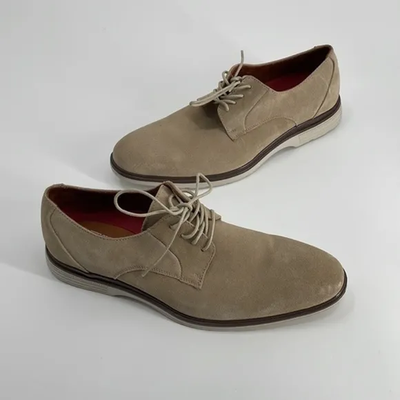 UEC Stacy Adams Tayson plain toe suede Oxford shoes 10.5 no box