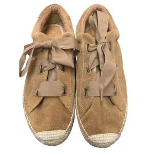 Ugg &quot;Brianna&quot; Espadrille Sneakers Chestnut Suede SZ US 12