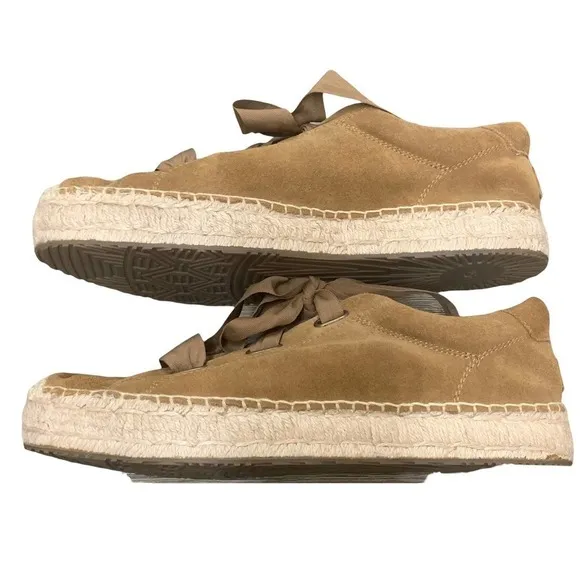 Ugg &quot;Brianna&quot; Espadrille Sneakers Chestnut Suede SZ US 12