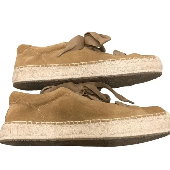 Ugg &quot;Brianna&quot; Espadrille Sneakers Chestnut Suede SZ US 12