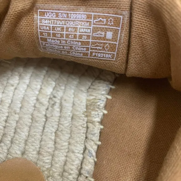 Ugg &quot;Brianna&quot; Espadrille Sneakers Chestnut Suede SZ US 12