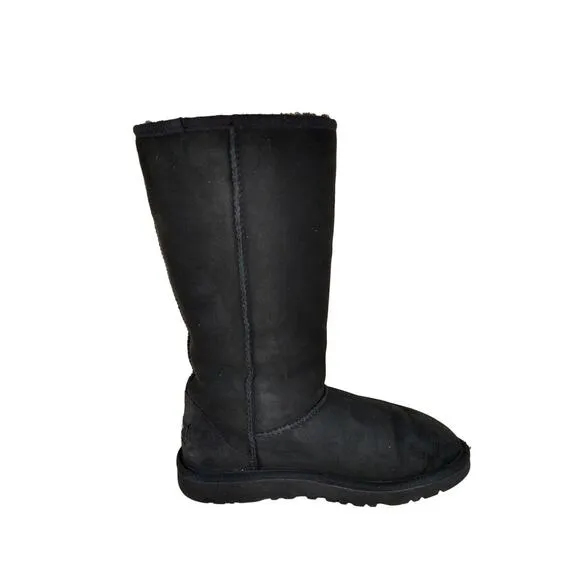 UGG Australia - Classic Tall II - Boots - Black - Kids Big Girl's - 6 - S/N 5229