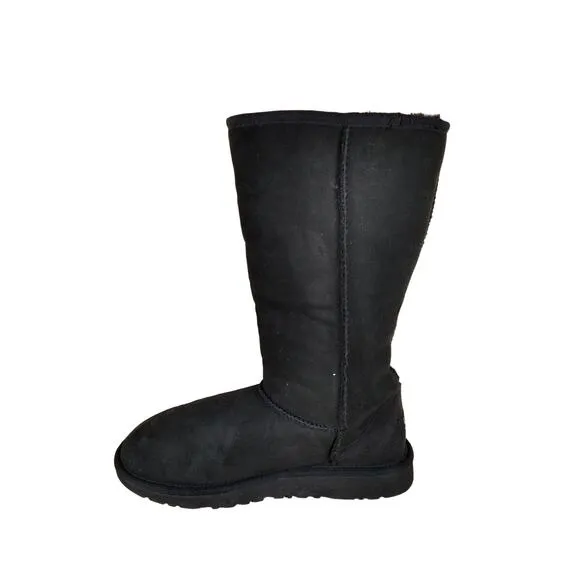 UGG Australia - Classic Tall II - Boots - Black - Kids Big Girl's - 6 - S/N 5229