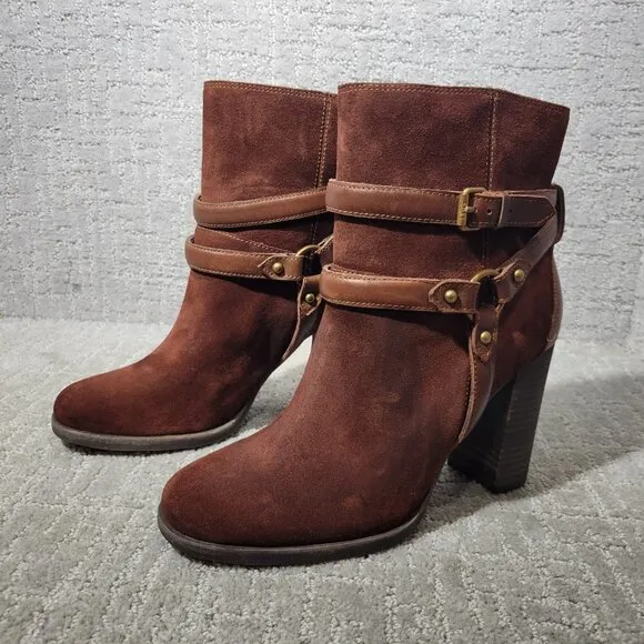 UGG Australia Dandridge Women's Size 9 US Brown Suede Ankle Boots 1019010